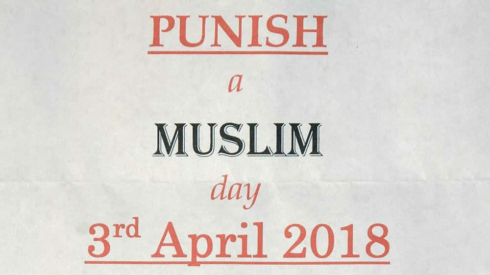 Man arrested over threatening 'Punish a Muslim Day' letters